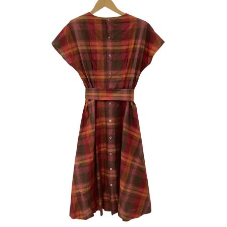 Burberrys バーバリーズ ワンピース チェック SIZE 9AR FM041-678 レッド×オレンジ