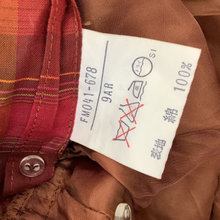 Burberrys バーバリーズ ワンピース チェック SIZE 9AR FM041-678 レッド×オレンジ