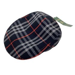 Burberrys バーバリーズ 未使用 タグ付き ハンチング帽子  ネイビー×グレー×オレンジ Aランク