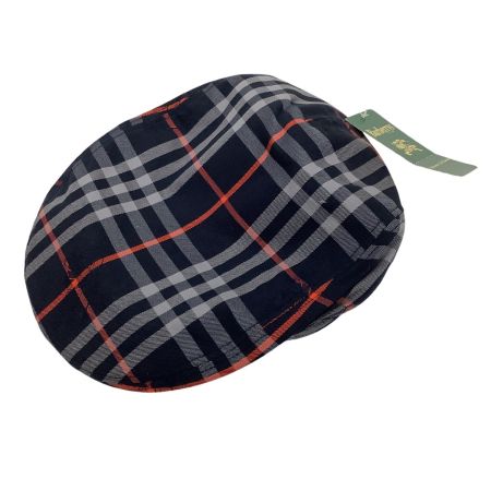 Burberrys バーバリーズ 未使用 タグ付き ハンチング帽子  ネイビー×グレー×オレンジ