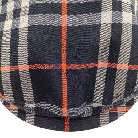 Burberrys バーバリーズ 未使用 タグ付き ハンチング帽子  ネイビー×グレー×オレンジ