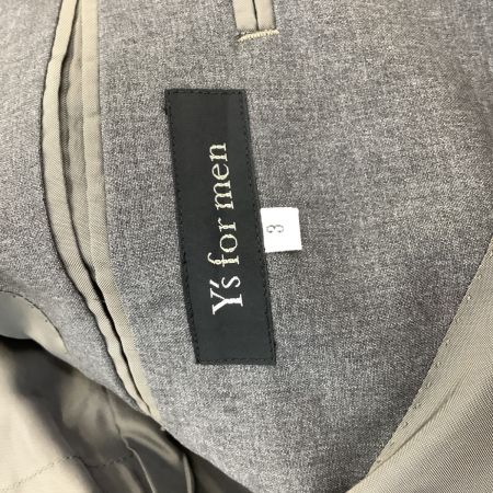 Y's ワイズ メンズ セットアップ スーツ SIZE 3 MB-J80-113 グレー
