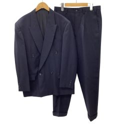 Y's ワイズ メンズ セットアップ ダブルスーツ SIZE M ネイビー Bランク