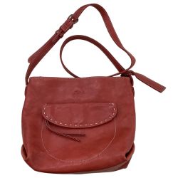 Dakota ダコタ レディース ショルダーバッグ レザー オレンジ Bランク