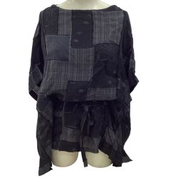 ISSEY MIYAKE イッセイミヤケ Haat レディース カットソー SIZE２  ブラック Bランク
