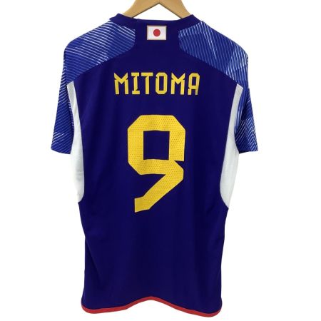 adidas アディダス サッカー W杯 日本代表 ９番 三笘 薫 ユニフォーム SIZE XL ブルー