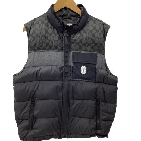 COACH コーチ メンズ ダウンベスト SIZE L ダウン60％ ブラック