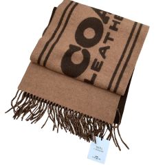 COACH コーチ カシミヤ100％ マフラー ブラウン Bランク