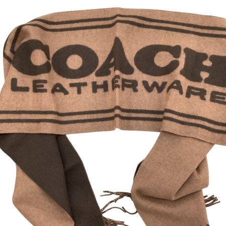 COACH コーチ カシミヤ100％ マフラー ブラウン