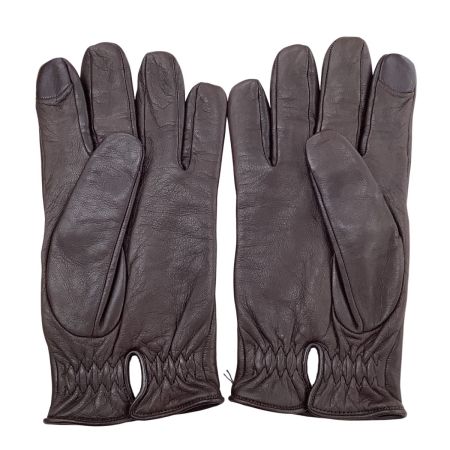 COACH コーチ レディース 手袋 グローブ レザー SIZE M ブラウン