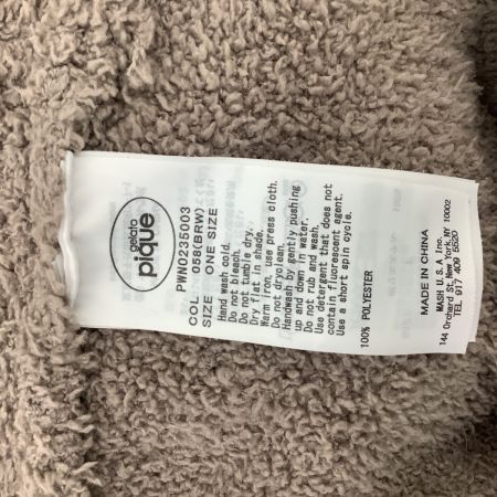 Steiff×ＧＥＬＡＴＯ ＰＩＱＵＥ シュタイフ×ジェラピケ ルームウェア ワンピース SIZE 1 ブラウン