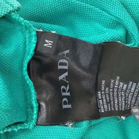 PRADA プラダ メンズ ポロシャツ SIZE M エメラルドグリーン