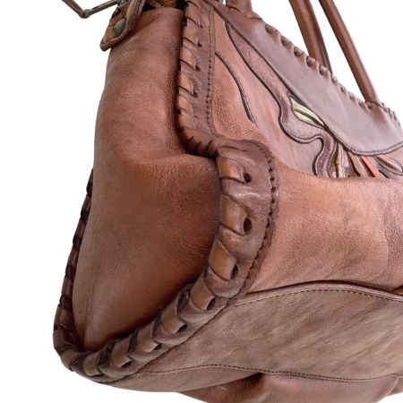 IBIZA イビサ レディース ハンドバッグ レザー ブラウン