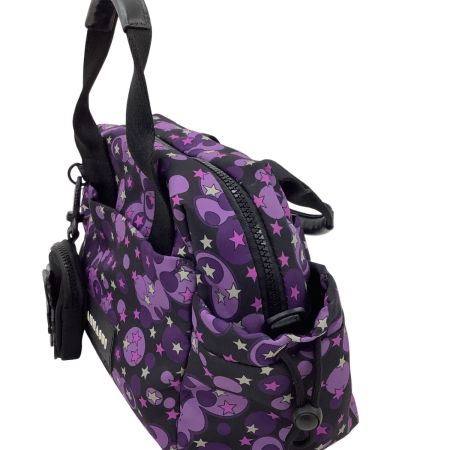 ANNA SUI アナスイ レディース ハンドバッグ ポーチ付き パープル×ブラック