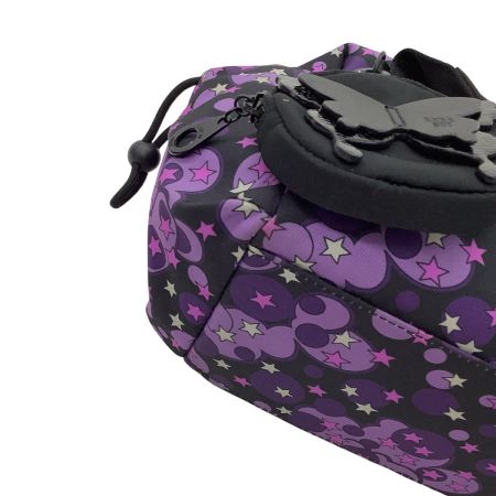 ANNA SUI アナスイ レディース ハンドバッグ ポーチ付き パープル×ブラック