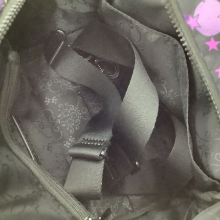 ANNA SUI アナスイ レディース ハンドバッグ ポーチ付き パープル×ブラック