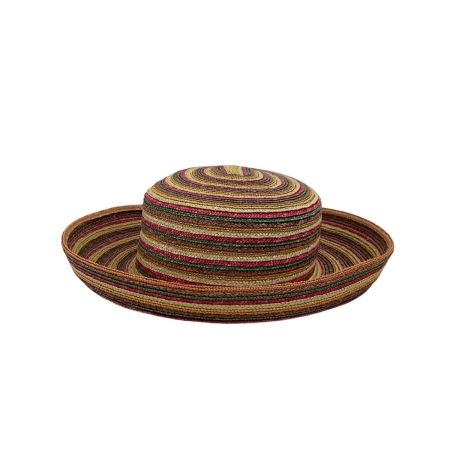 ISSEY MIYAKE イッセイミヤケ  I,S Vintage レディース カンカン帽 帽子 カラフル