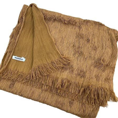 plantation プランテーション ISSEY MIYAKE イッセイミヤケ ショール ブラウン