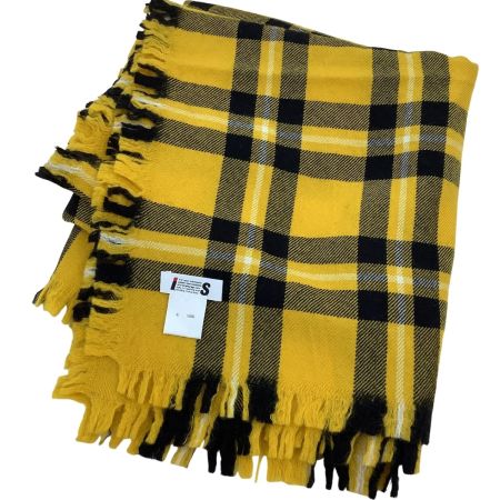 ISSEY MIYAKE イッセイミヤケ I,S ストール IS14-AD006 イエロー×ブラック