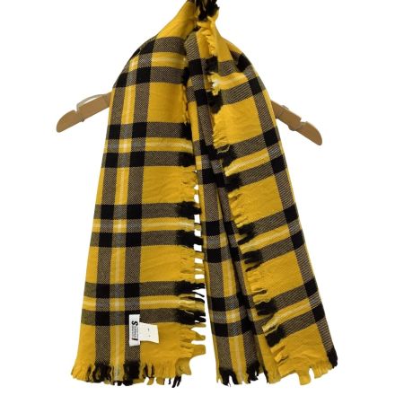 ISSEY MIYAKE イッセイミヤケ I,S ストール IS14-AD006 イエロー×ブラック