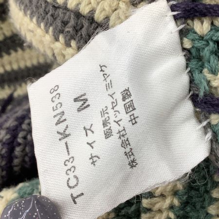 tsumori chisato ツモリチサト ISSEY MIYAKE イッセイミヤケ レディース ニット SIZE M ネイビー×グリーン×ブラウン