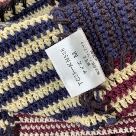 tsumori chisato ツモリチサト ISSEY MIYAKE イッセイミヤケ レディース ニット SIZE M アイボリー×ワインレッド×ネイビー