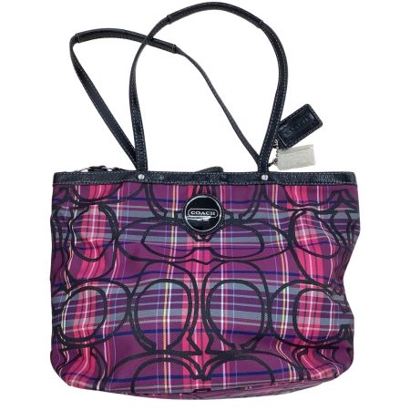 COACH コーチ レディース ハンドバッグ F15229 ピンク×パープル