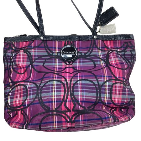 COACH コーチ レディース ハンドバッグ F15229 ピンク×パープル