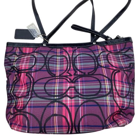 COACH コーチ レディース ハンドバッグ F15229 ピンク×パープル