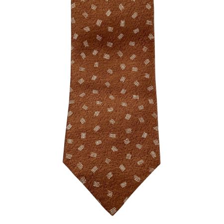 BVLGARI ブルガリ メンズ ネクタイ ライトブラウン