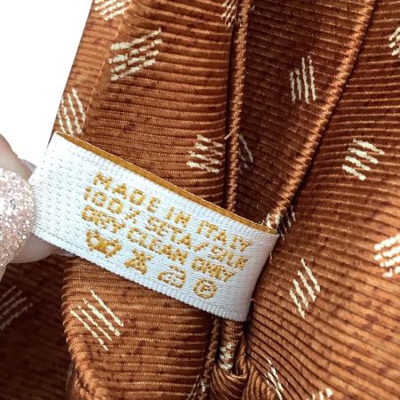 BVLGARI ブルガリ メンズ ネクタイ ライトブラウン