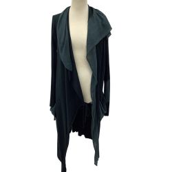 JURGEN LEHL ヨーガンレール レディース ロングカーディガン SIZE M グリーン Bランク