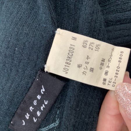 JURGEN LEHL ヨーガンレール レディース ロングカーディガン SIZE M グリーン