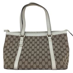 GUCCI グッチ ハンドバッグ GG柄 G021482174 ベージュ Bランク