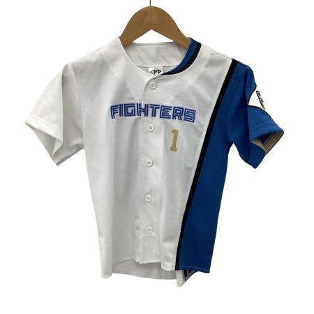 FIGHTERS 日本ハムファイターズ プロ野球 公式ユニフォーム キッズ 130cm １番 新庄 ビッグボス ホワイト