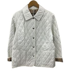 BURBERRY LONDON バーバリーロンドン レディース キルティングジャケット SIZE 13号 ホワイト Bランク