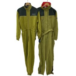 MONCLER モンクレール asics アシックス Vintage メンズ ジャンプスーツ インナーセット SIZE S SMU651 オリーブ Bランク