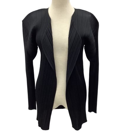 ISSEY MIYAKE イッセイミヤケ PLEATS PLEASE カーディガン SIZE 3 PP05-JO001 ブラック