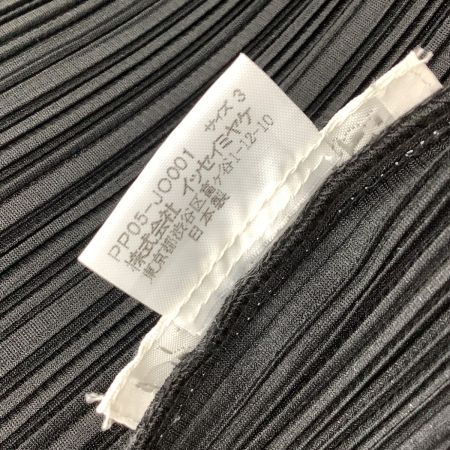 ISSEY MIYAKE イッセイミヤケ PLEATS PLEASE カーディガン SIZE 3 PP05-JO001 ブラック