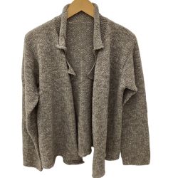 JURGEN LEHL ヨーガンレール レディース カーディガン SIZE M ベージュ Bランク