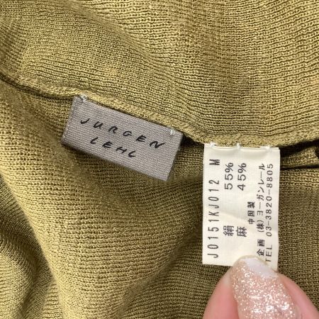 JURGEN LEHL ヨーガンレール レディース カーディガン SIZE M オリーブ