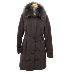 BURBERRY LONDON バーバリーロンドン レディース ダウンコート SIZE 38 ブラウン Bランク