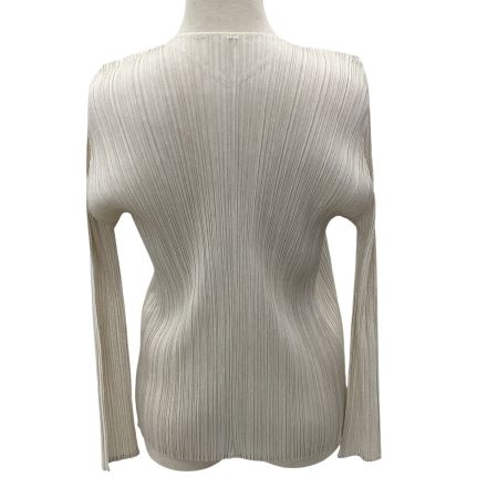 ISSEY MIYAKE イッセイミヤケ PLEATS PLEASEカーディガン  SIZE 3 PP61-J0163 ベージュ