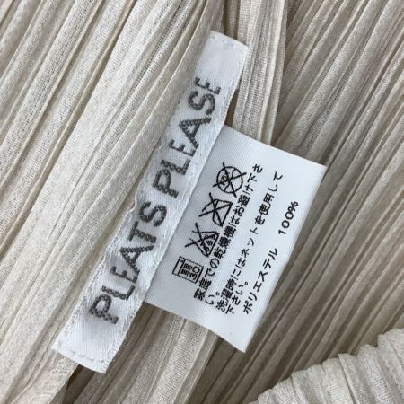 ISSEY MIYAKE イッセイミヤケ PLEATS PLEASEカーディガン  SIZE 3 PP61-J0163 ベージュ