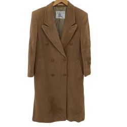 Burberrys バーバリーズ レディース ウール＆カシミア ロングコート SIZE 9AR FT060-520-55 ライトブラウン Bランク