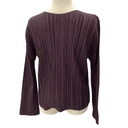 ISSEY MIYAKE イッセイミヤケ PLEATS PLEASE カットソー SIZE 3 PP93-JK696 パープル