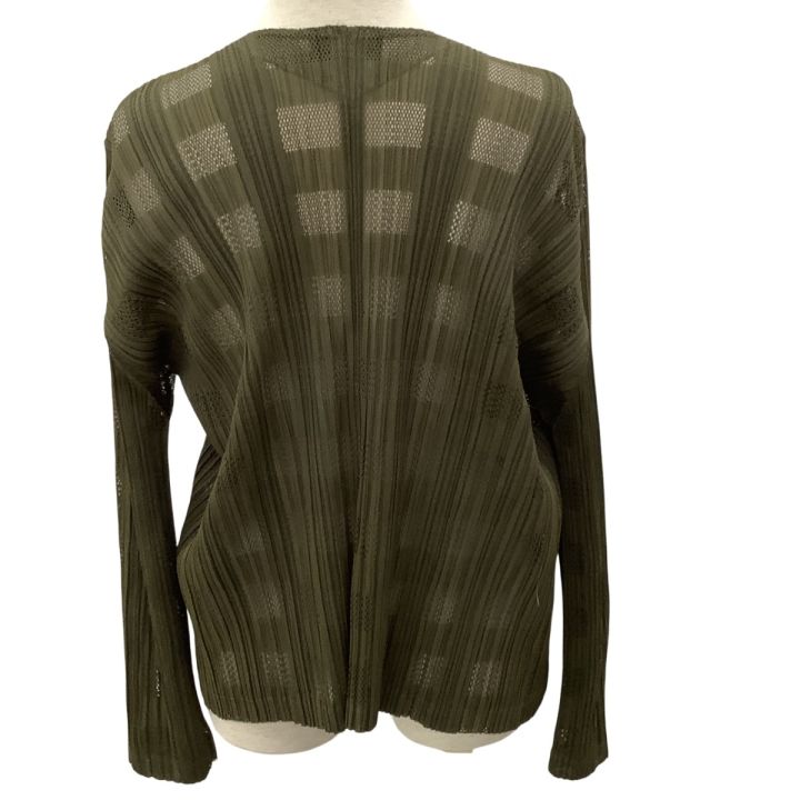 PLEATS PLEASE ISSEY MIYAKE メッシュカーディン 3 ISSEY MIYAKE イッセイミヤケ PLEATS PLEASE カーディガン メッシュ