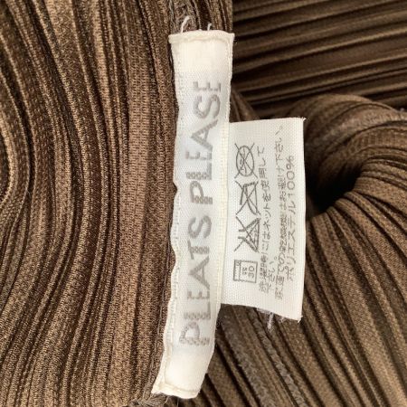 ISSEY MIYAKE イッセイミヤケ PLEATS PLEASE ロングコート ジャケット SIZE 4 PP33-JA444 ブラウン