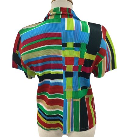 ISSEY MIYAKE イッセイミヤケ PLEATS PLEASE カットソー SIZE 3 PP31-FK763 マルチカラー