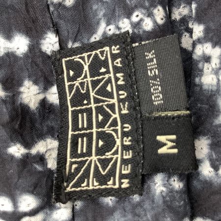 JURGEN LEHL ヨーガンレール レディース ワンピース SIZE M シルク100% J0446XNK ブラック×ホワイト